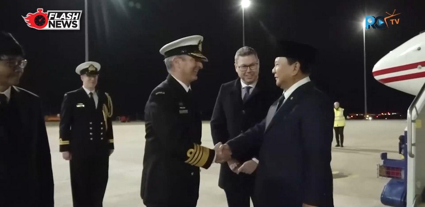 Prabowo Tiba di Pangkalan Udara Raaf Base Fairbairn, Canberra untuk Lakukan Kunker ke Australia