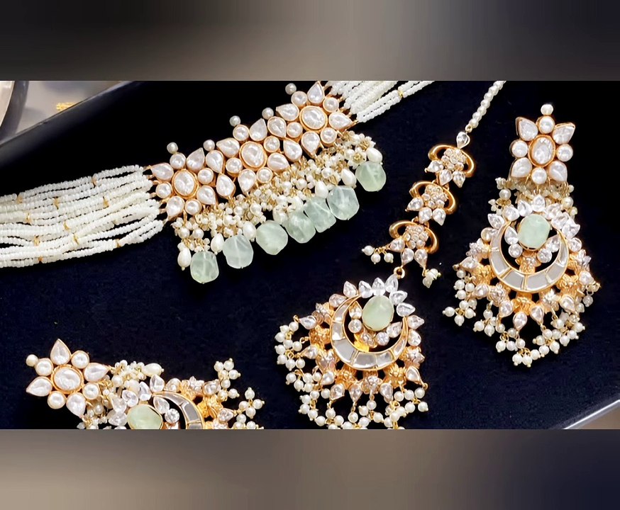 Bridal Sparkly Splendor Sets[0.4] #asia#bestviral#latest#bridaljewelery2024 #necklace#fashion#viralreels