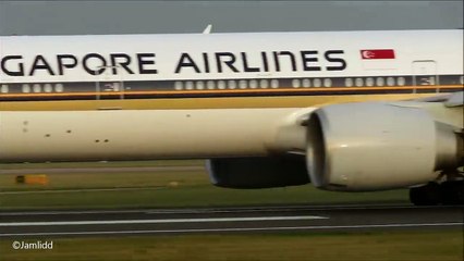 9 Very Close Takeoffs _ Landings_ A380_ 777_ 787_ A330_ 757_ 767_ A319 Manchester Airport(720P_HD)