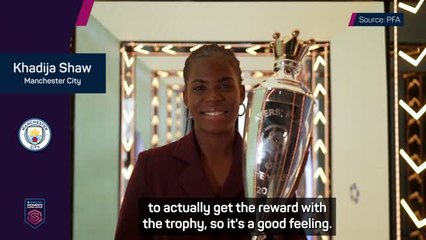 Download Video: 'A good feeling' - Khadija Shaw wins PFA Women's Player of the Year