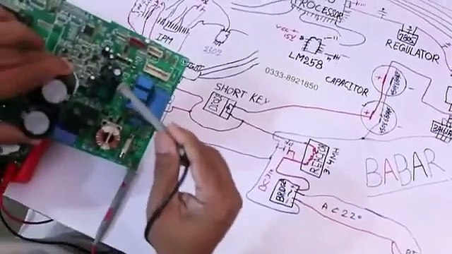 #34 Inverter AC PCB Components diagram and complete diagram lecture.PART#2