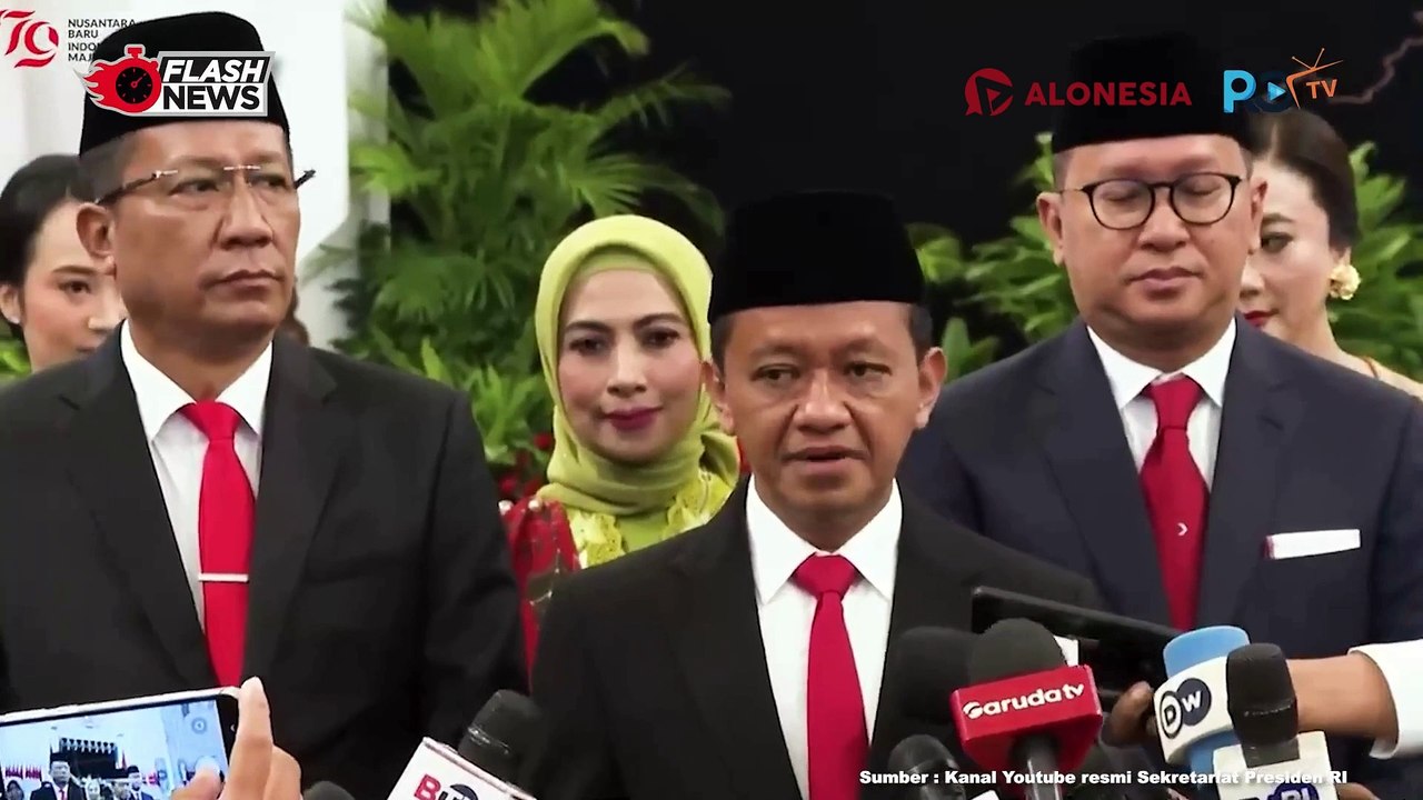 Ketpers Menteri dan Wamen Baru usai Dilantik Presiden Jokowi di Istana Negara