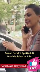 Sonali Bendre Spotted At Outside Salon In Juhu