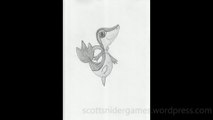 Pokemon Pencil Sketch Video #34: Snivy (08-21-2024)