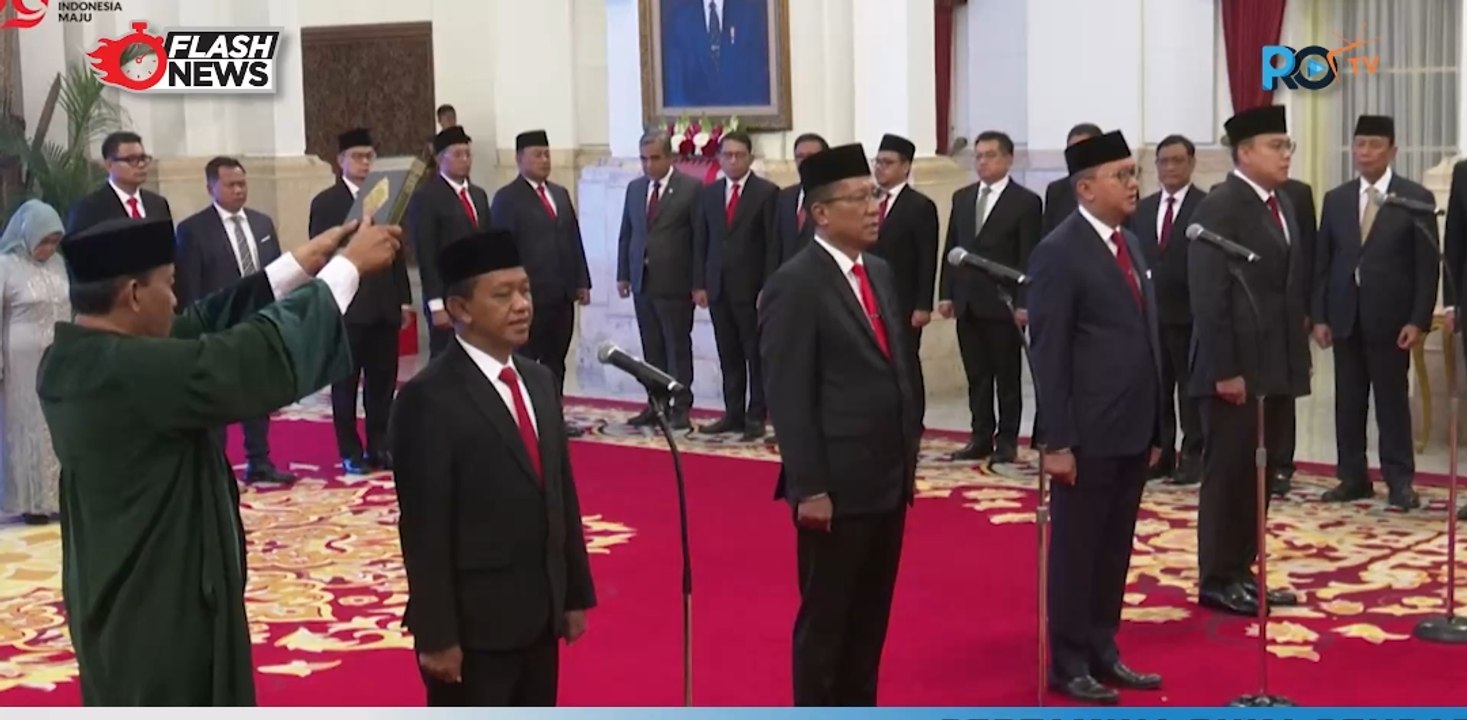 Presiden Jokowi Lantik 3 Menteri dan 1 Wamen Kabinet Indonesia Maju Sisa Masa Jabatan Periode 2019-2024
