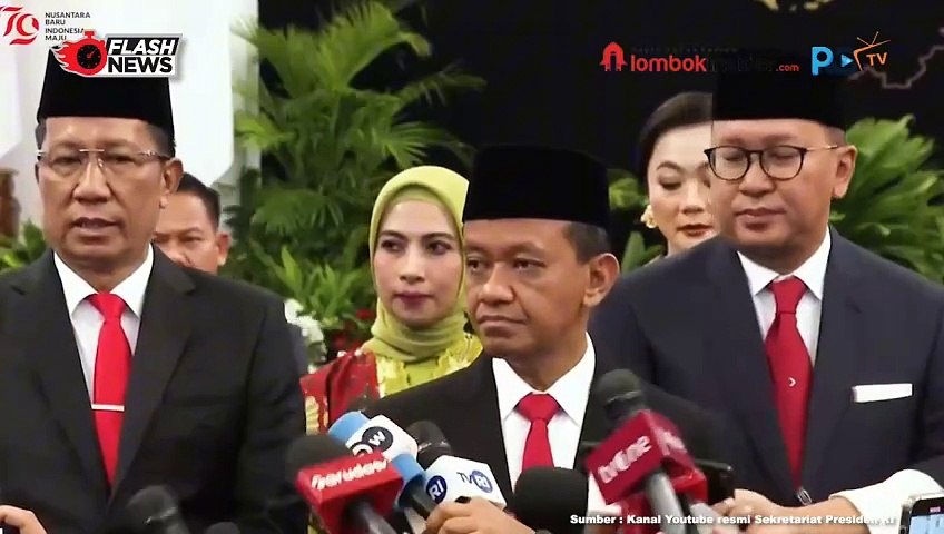 KETPERS MENTERI DAN WAMEN BARU USAI DILANTIK PRESIDEN JOKOWI DI ISTANA NEGARA