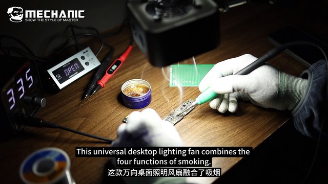 Mechanic Smoke Lamp Cooling Fan with Adjustable Bracket K9450