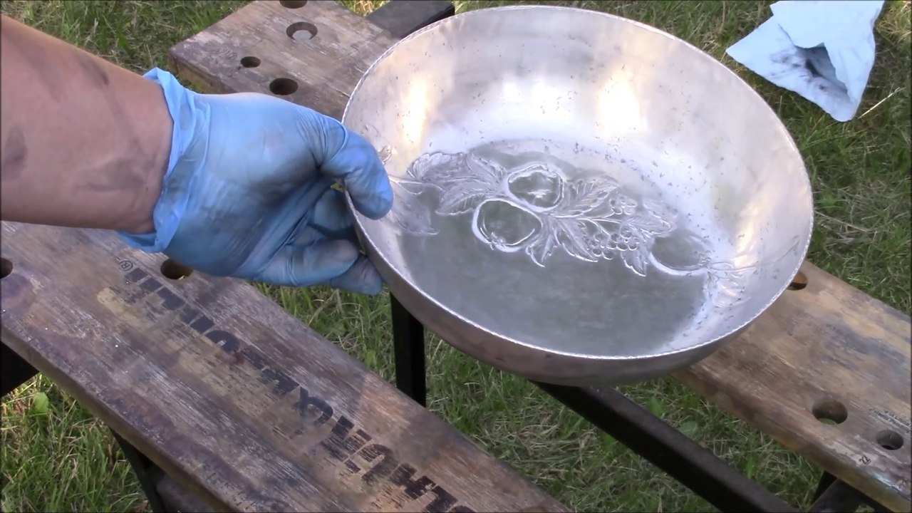 How to polish a Vintage Aluminum Bowl to a Mirror Finish