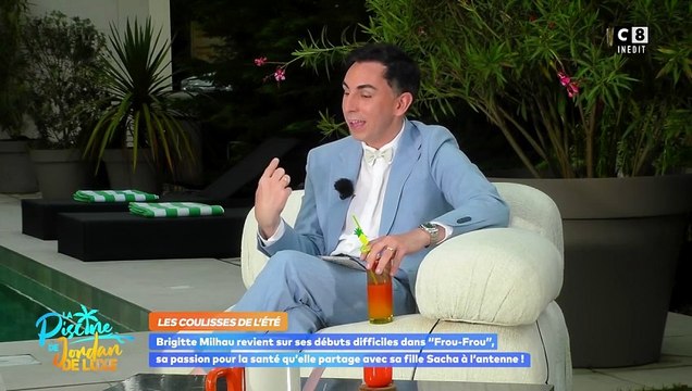 Brigitte Milhau invitée de l'émission La Piscine de Jordan de Luxe sur C8