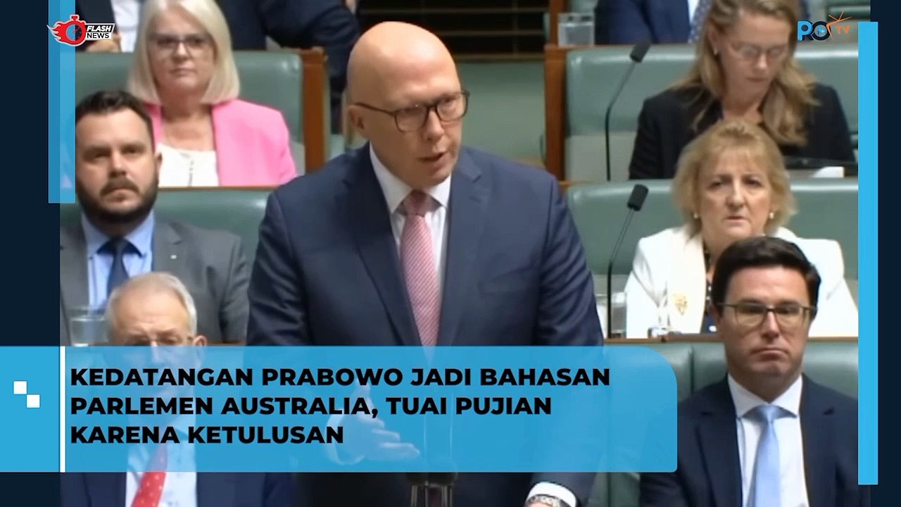 KEDATANGAN PRABOWO JADI BAHASAN PARLEMEN AUSTRALIA, TUAI PUJIAN KARENA KETULUSAN
