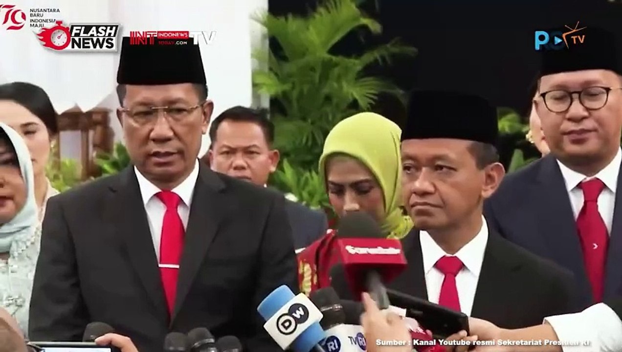 Ketpers Menteri dan Wamen Baru Usai Dilantik Presiden Jokowi di Istana Negara
