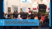 Presiden Lantik 3 Menteri dan 1 Wakil Menteri Kabinet Indonesia Maju Sisa Masa Jabatan Periode Tahun 2019-2024