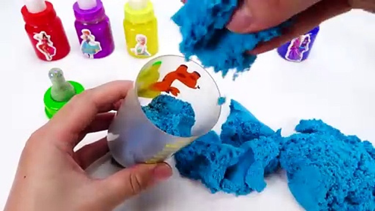 Satisfying Video l How to make Rainbow Kinetic Sand INTO Making Milk Bottle Cutting ASMR