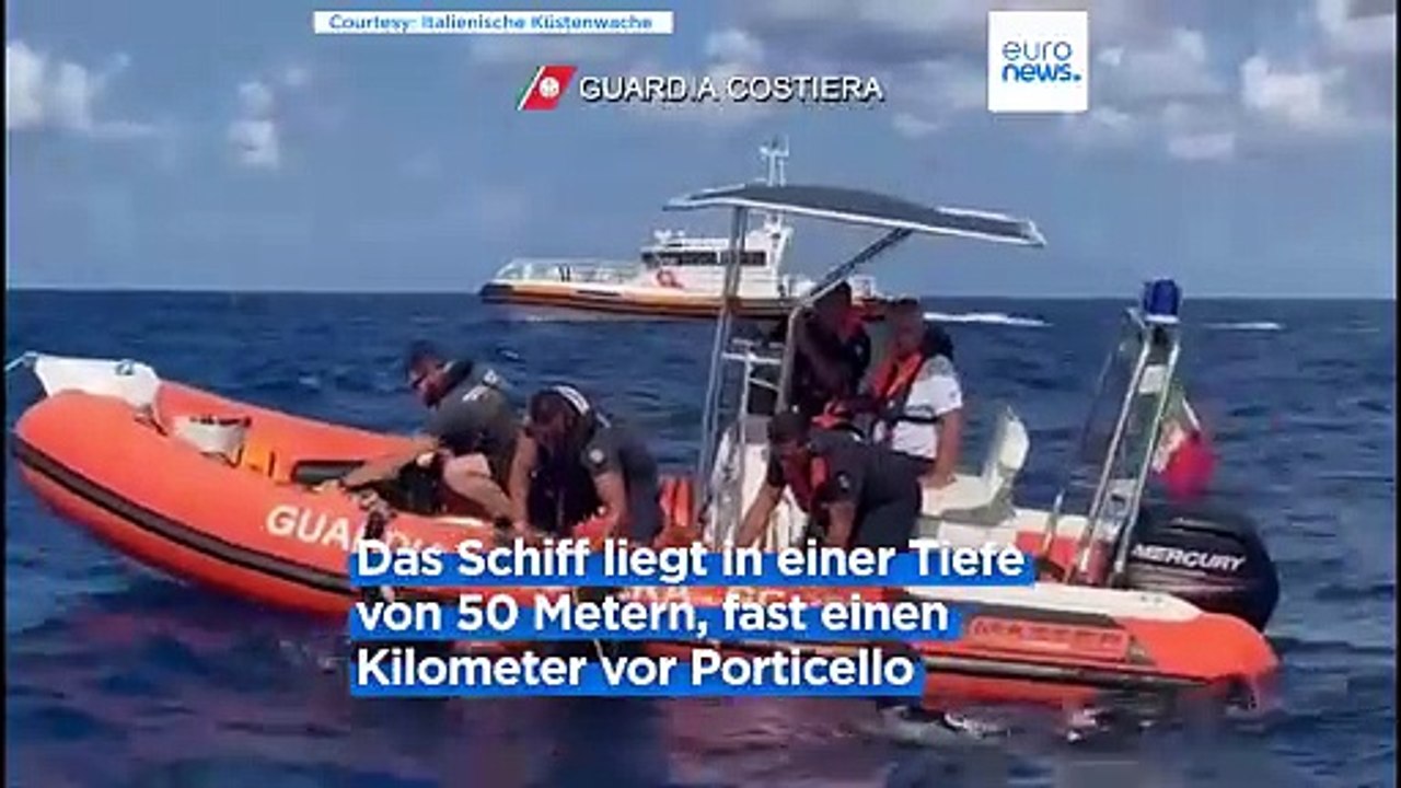 Yacht-Unglück vor Sizilien: Unterwasserroboter sucht nach Vermissten