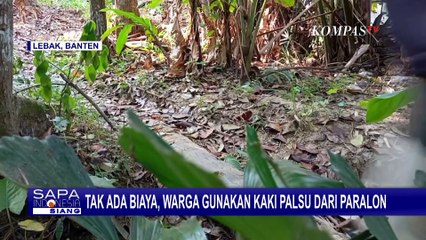 Tak Ada Biaya, Seorang Warga Desa Cipeucang Gunakan Kaki Palsu dari Paralon