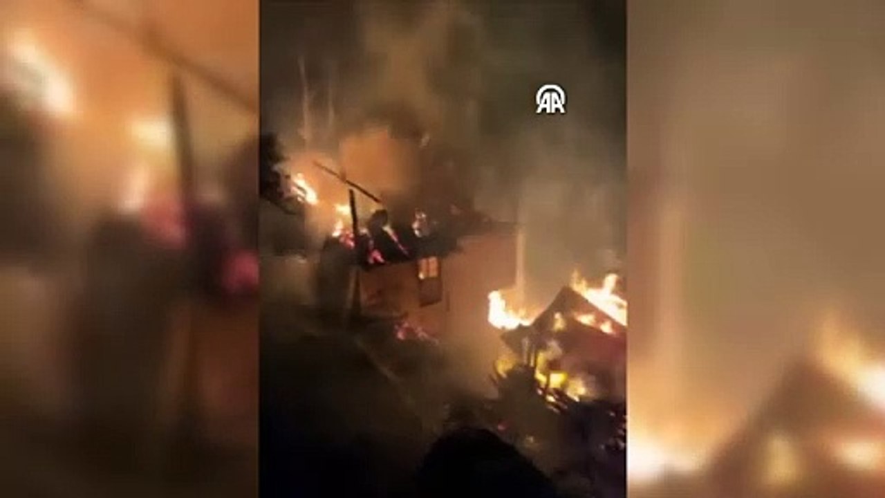 Trabzon’un Yanı Başında Korkutan Yangın!
