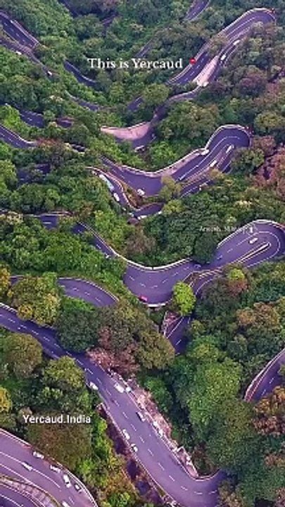Difficult hilly road