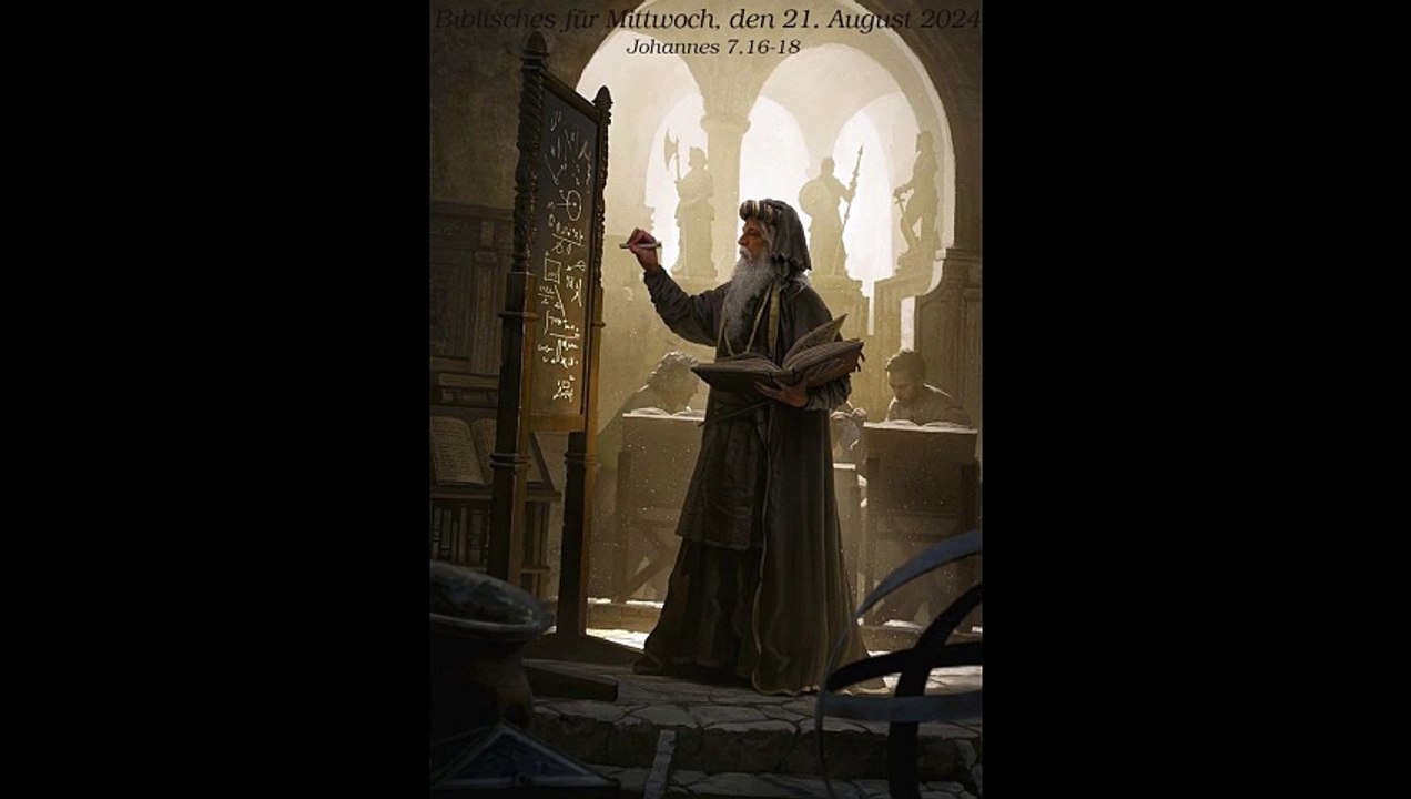Biblisches für Mittwoch, den 21. August 2024 zu Johannes 7,16-18