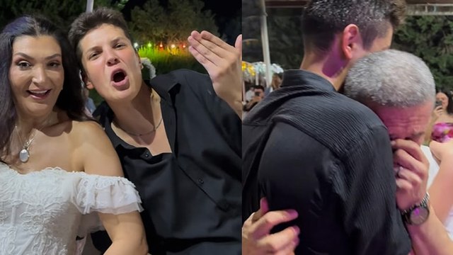 Ebrar Karakurt babasının düğününde hem oynadı hem ağladı