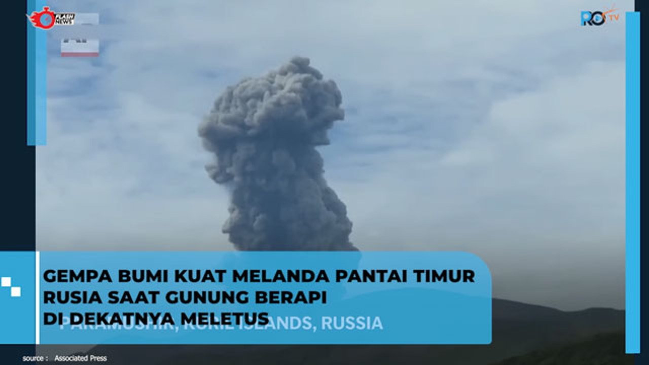 Gempa Rusia Akibat Gunung Meletus