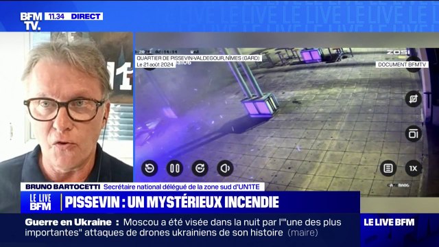 Mystérieux incendie à Nîmes: Nous avons malheureusement l'habitude déclare Bruno Bartocetti (secrétaire national délégué de la zone sud d'UN1TÉ)