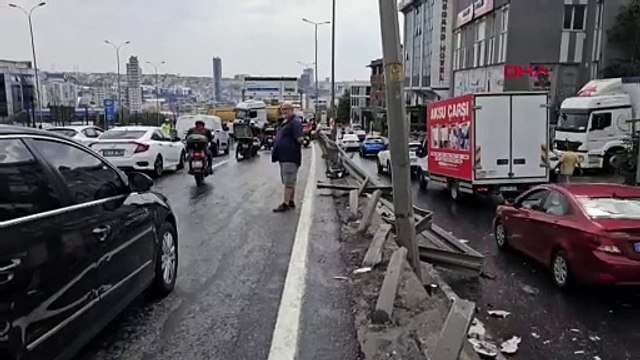 Beylikdüzü'nde hafriyat kamyonu kazası: D-100 Karayolu trafiğe açıldı