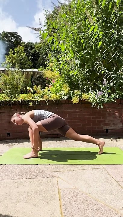 Struggling to step forward from down dog Try this