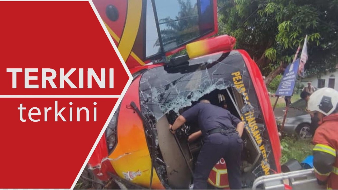 [TERKINI] Bas Pejabat SUK Selangor terbabas dalam parit