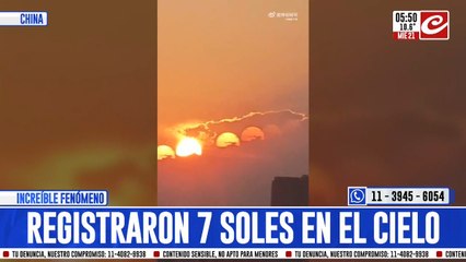 Aparición de siete soles causa desconcierto en China