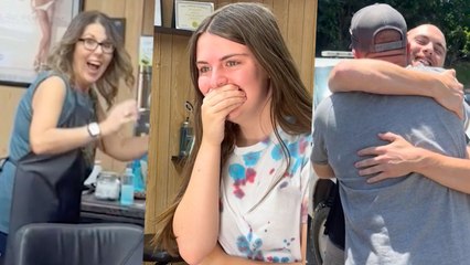 After Nine Years Military Siblings Return Home To Surprise Family Together