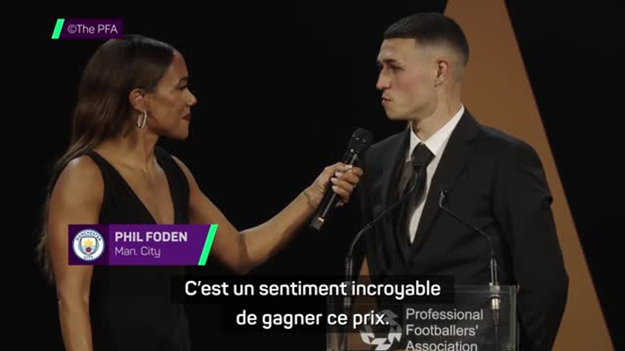 Man. City - Foden élu joueur de l’année par les autres joueurs : “Un sentiment incroyable”
