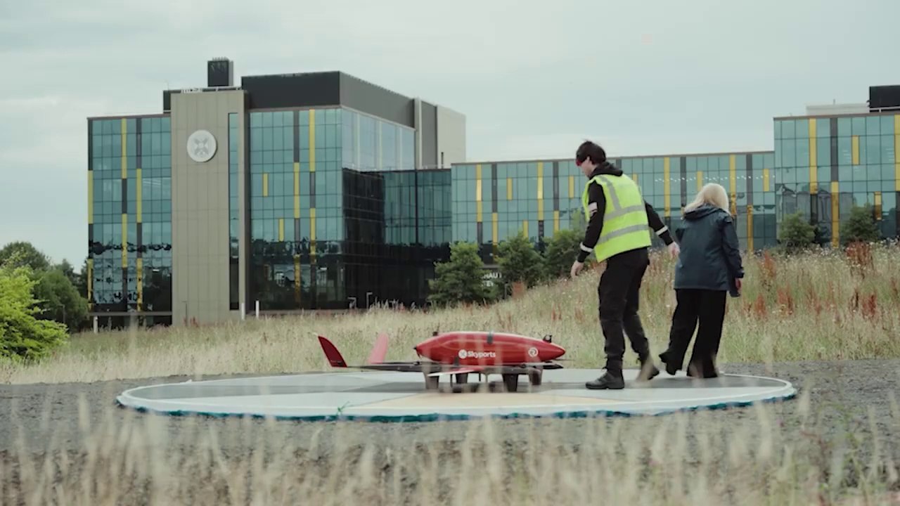 NHS laboratory specimens delivered by drone for first time in Project CAELUS