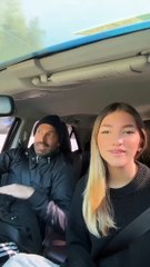 Fredy Villarreal y su hija Jazmín Oltra divertidos