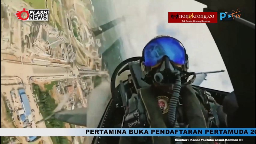 Aksi Pesawat Tempur F-16 TNI AU di Acara Kemerdekaan RI