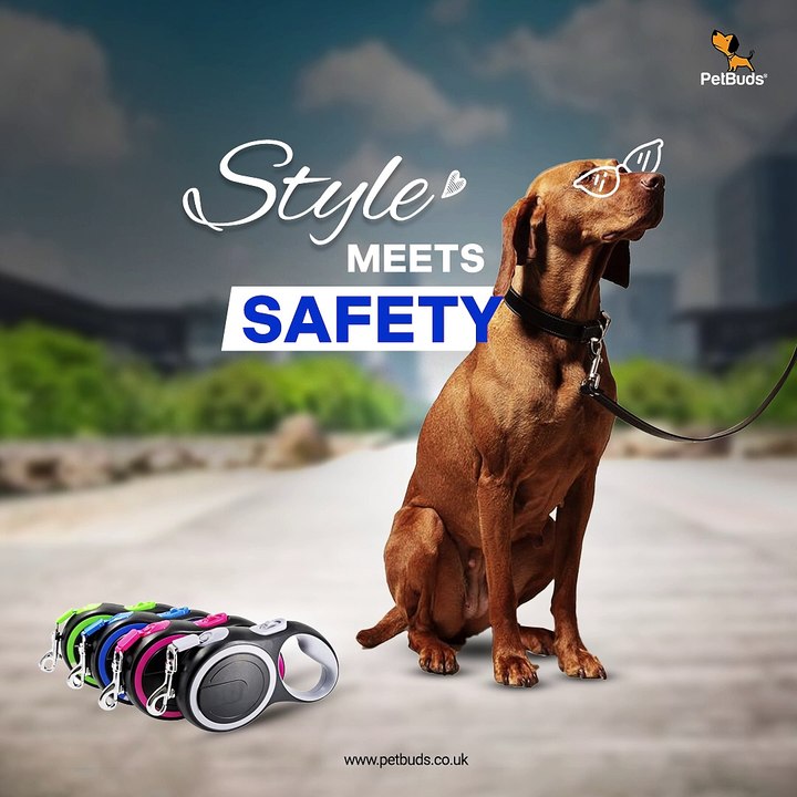Automatic Retractable  Dog Leash  Smart Design, Chew-Resistant, Heavy Duty Retractable Dog Leash UK