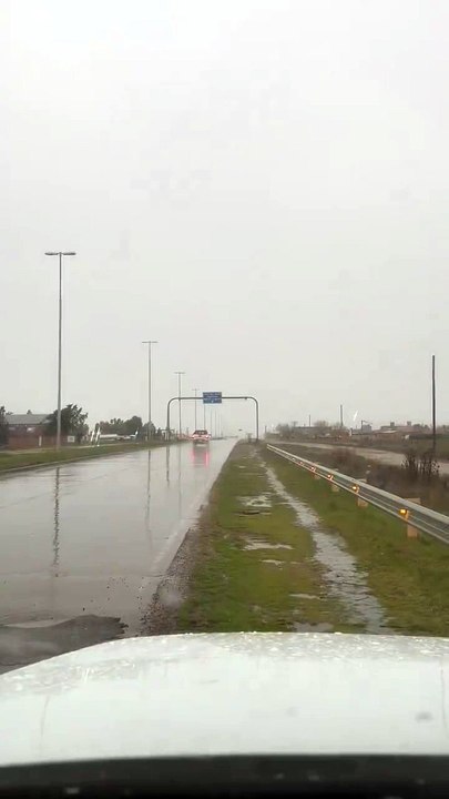 Nieve en Bahía Blanca