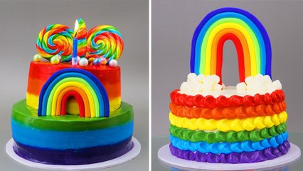 Most Amazing Make Rainbow Cake Decorating Ideas | Happy Birthday Cake Recipes