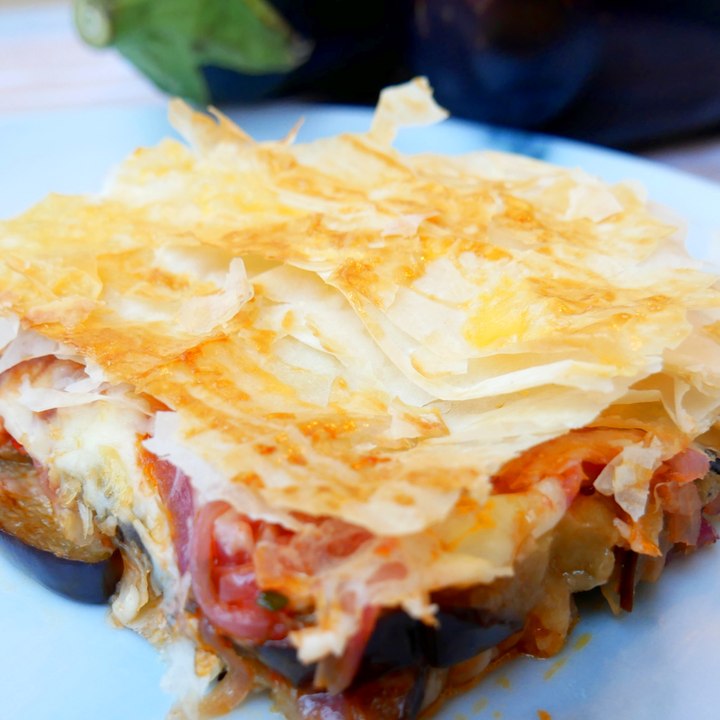 Pastel de berenjenas crujiente (receta turca) - Cocina Fácil