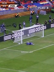 Ronaldo's horrible reaction 