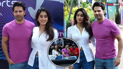 Janhvi Kapoor-Varun Dhawan की Bawaal Jodi Stunning look में हुए Spot, Video Viral |FilmiBeat