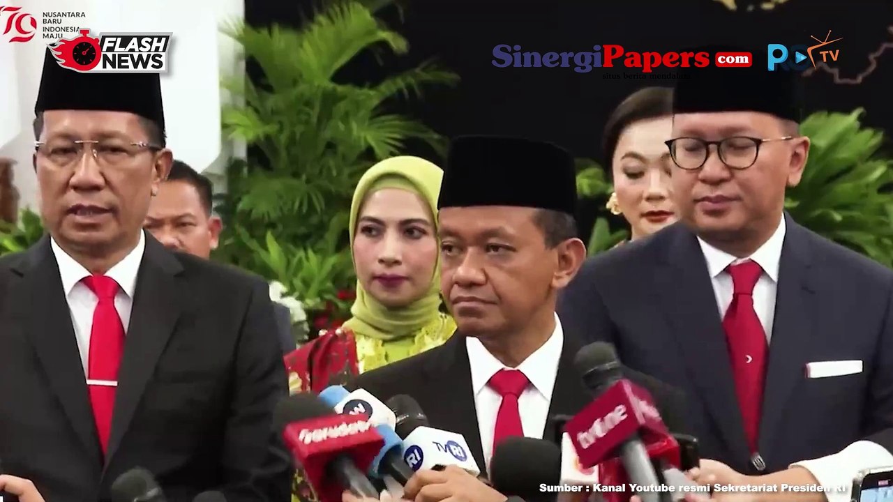 Ketpers Menteri dan Wamen Baru Usai Dilantik Presiden Jokowi di Istana Negara