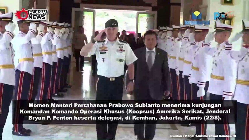 Menhan Prabowo Terima Kunjungan Komandan Komando Operasi Khusus (Koopsus) Amerika Serikat Bahas Perkuatan Kemitraan