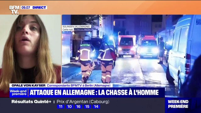 Attaque au couteau en Allemagne: aidée de renforts, la police de Solingen recherche activement l'assaillant en fuite