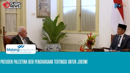 Presiden Palestina Beri Penghargaan Tertinggi untuk Jokowi