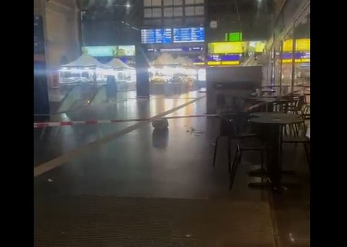 Tatort im Frankfurter Hauptbahnhof (gefilmt von Milene Barbisan)