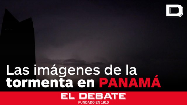 Así se iluminó el cielo de Ciudad de Panamá con los destellos de una tormenta eléctrica