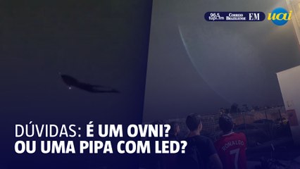 Ovni avistado em Contagem pode ser simples pipa com LED, afirmam internautas
