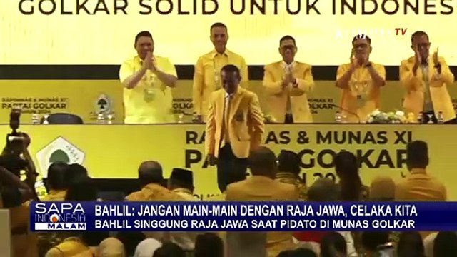 Pidato di Munas Golkar, Bahlil: Jangan Main-Main dengan 'Raja Jawa', Celaka Kita