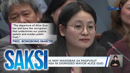 PBBM, tiniyak na may masisibak sa pagpuslit palabas ng bansa ni dismissed Mayor Alice Guo | Saksi