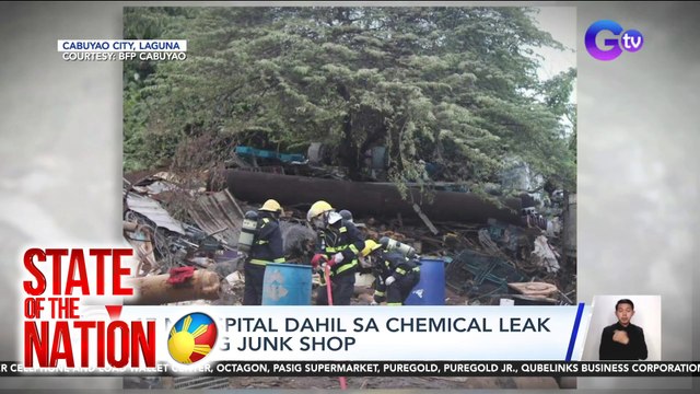 17 Naospital dahil sa chemical leak sa isang junk shop | SONA